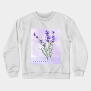 Flor Lavanda Crewneck Sweatshirt